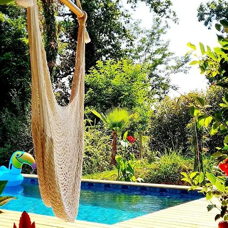 Vakantiehuis Eco-lodge Sur Pilotis - Piscine, Velo, Plancha - Entre Bayonne Et Hossegor *