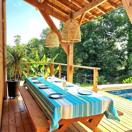 Eco-lodge Sur Pilotis - Piscine, Velo, Plancha - Entre Bayonne Et Hossegor Vakantiehuis Saint-Laurent-de-Gosse